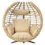 Voir la diapositive 3 : MARKET24 Fauteuil DKD Home Decor Beige Aluminium Rotin (100 x 70 x 185 cm)