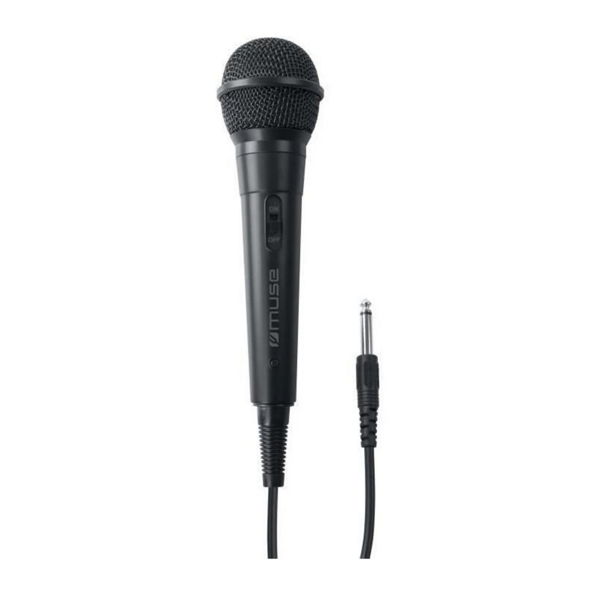 Muse MUSE MC-20 B Microphone filaire - Reponse en frequence: 30Hz - 15kHz - Sensibilite: -73dB +- 3dB [0db1v/upar]