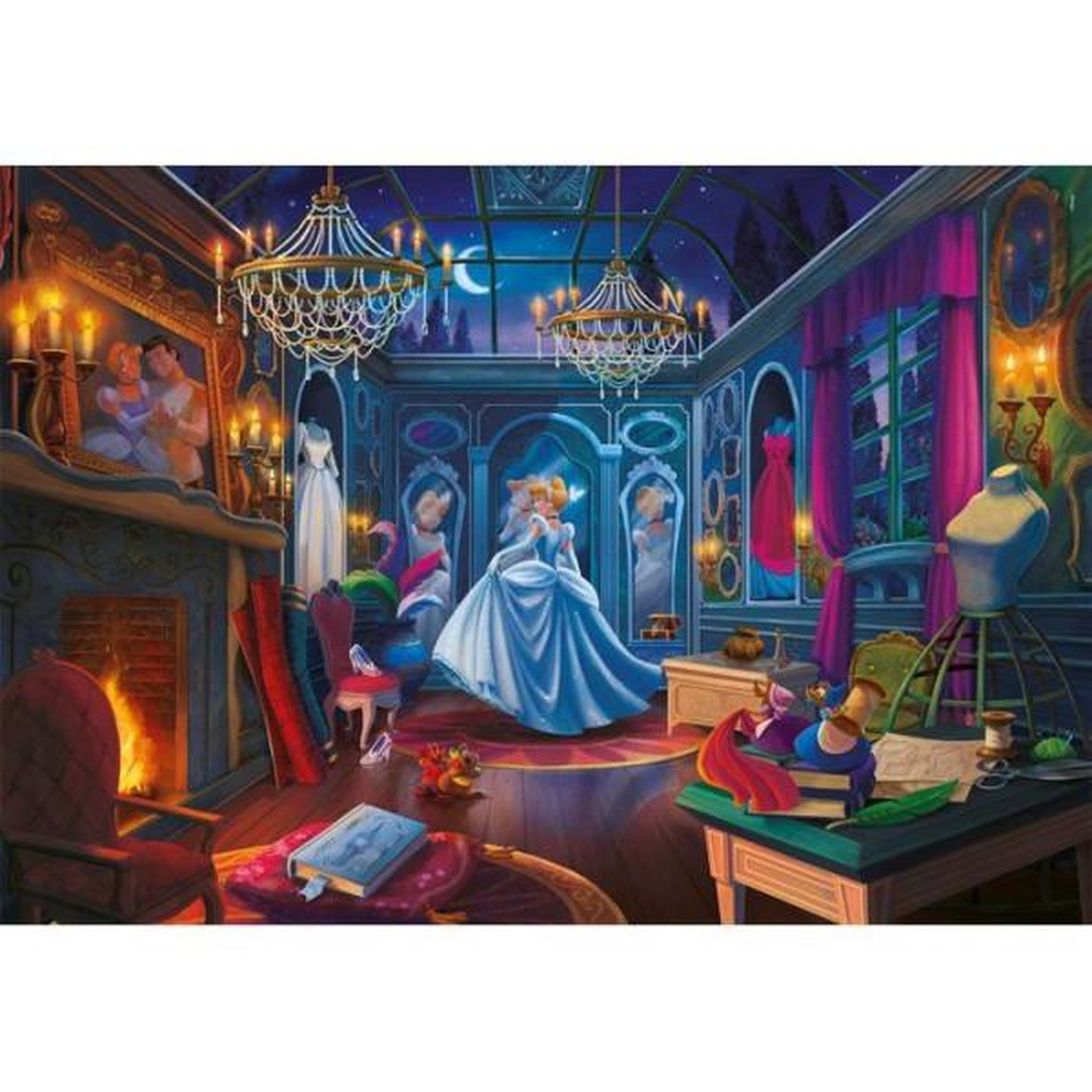 Voir la diapositive 2 : CLEMENTONI Puzzle enfant 500 pièces – Ever After Cinderella – Clementoni