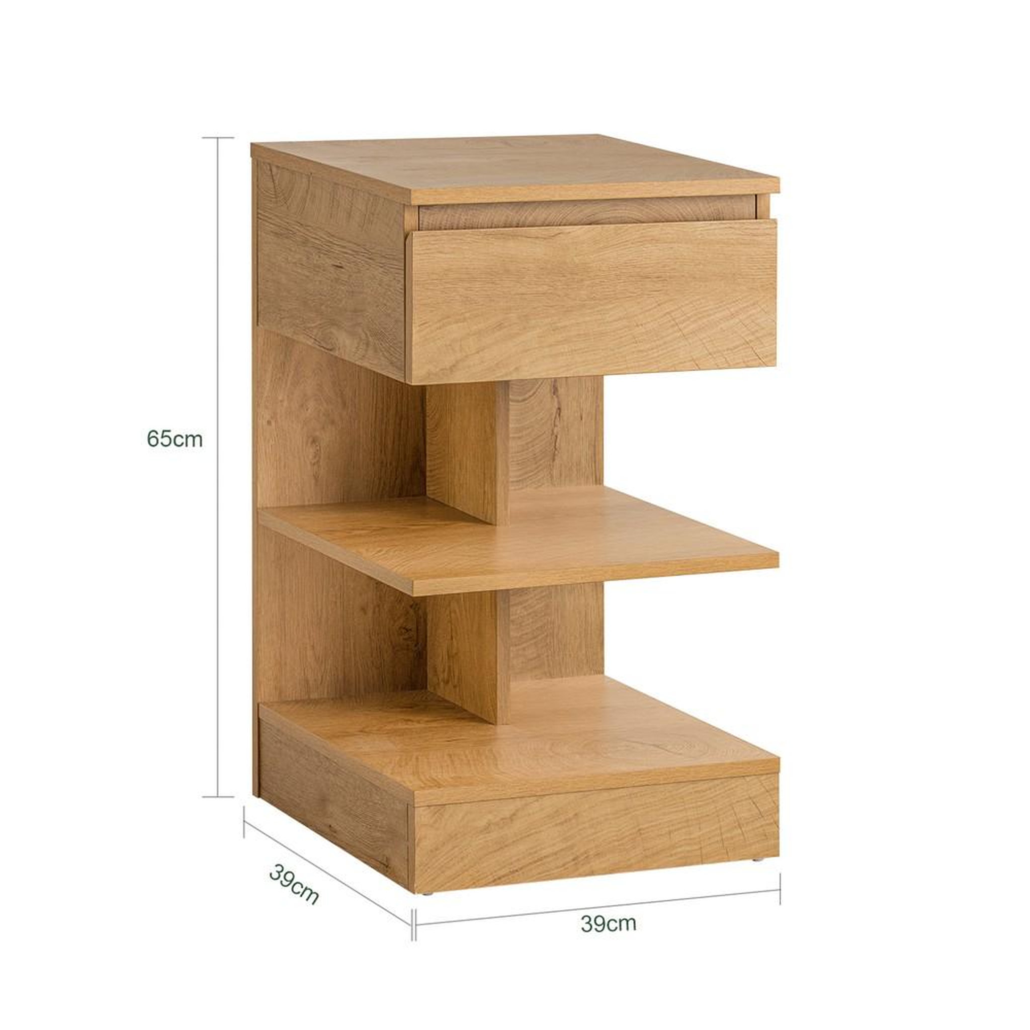 Voir la diapositive 3 : SOBUY SoBuy - Table De Chevet à un tiroir - Moderne - FBT49