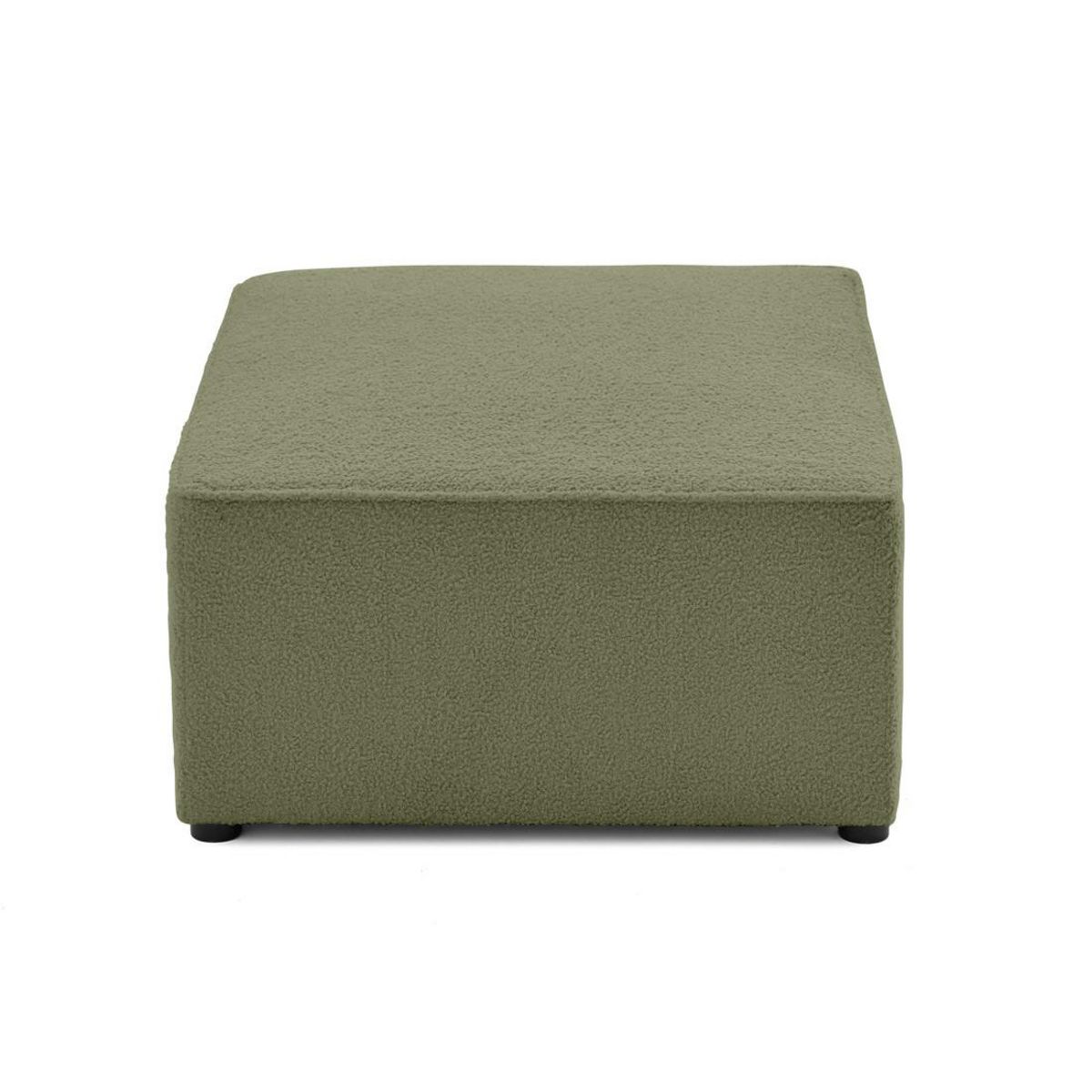 BEST MOBILIER Topaze - pouf - en tissu bouclette