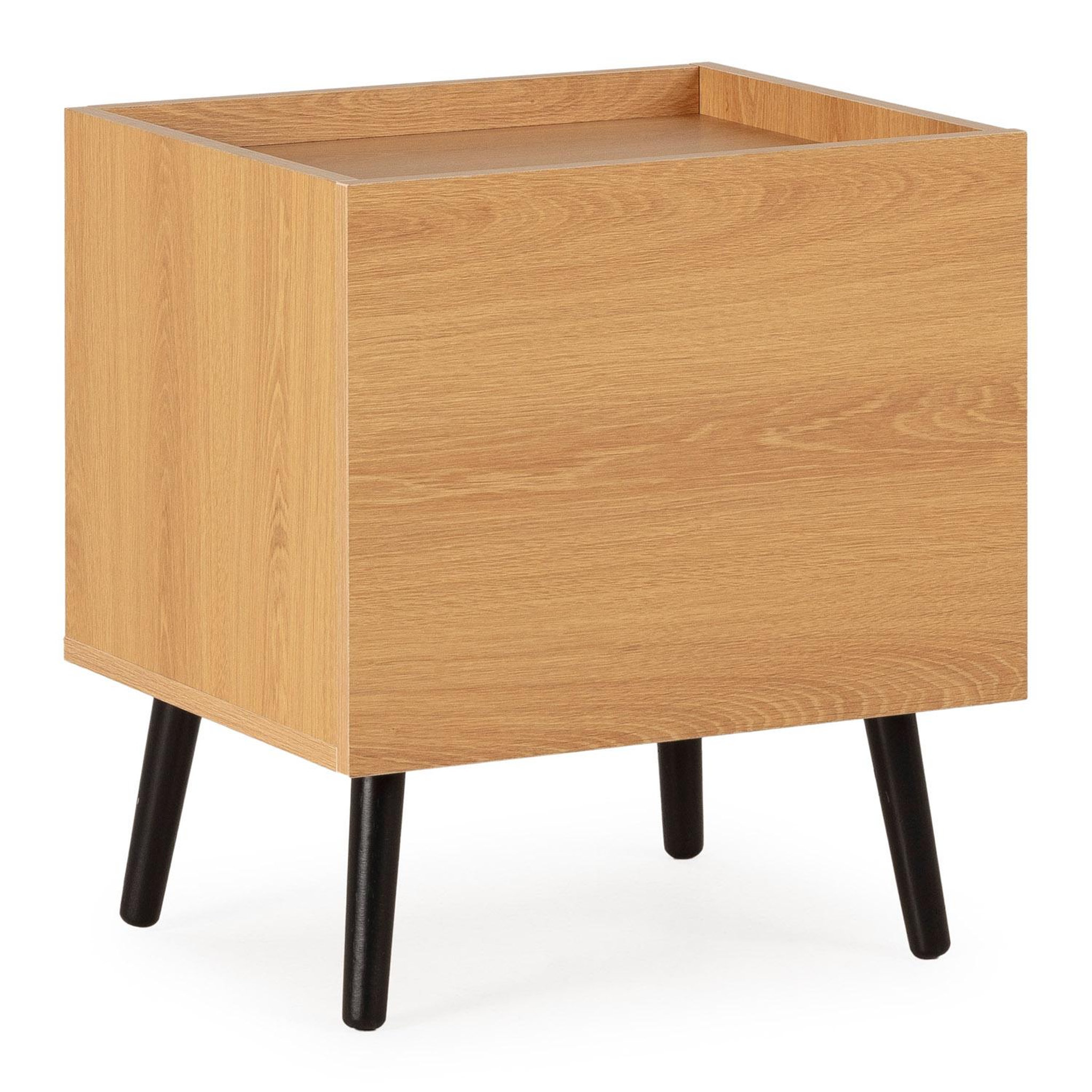 VS VENTA-STOCK Table de chevet Siren 1 tiroir couleur Chêne