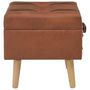 Voir la diapositive 4 : VIDAXL Tabouret de rangement 40 cm marron pale similicuir