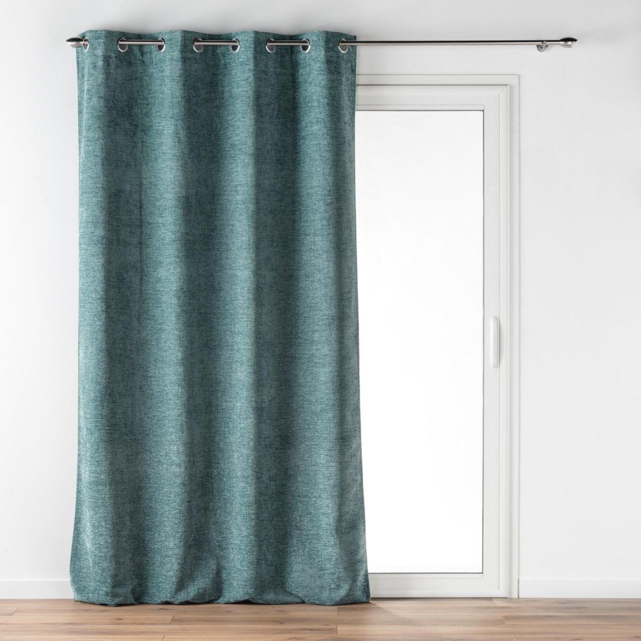 Douceur d'Intérieur Rideau à œillets en velours  verra  140x260cm sauge