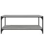 Voir la diapositive 5 : VIDAXL Meuble TV Sonoma gris 100x33x41 cm Bois d'ingenierie et acier