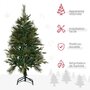 Voir la diapositive 4 : HOMCOM Sapin de Noël artificiel Ø 61 x 120H cm pied support inclus 260 branches épines grand réalisme vert