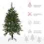 Voir la diapositive 4 : HOMCOM Sapin de Noël artificiel Ø 61 x 120H cm pied support inclus 260 branches épines grand réalisme vert