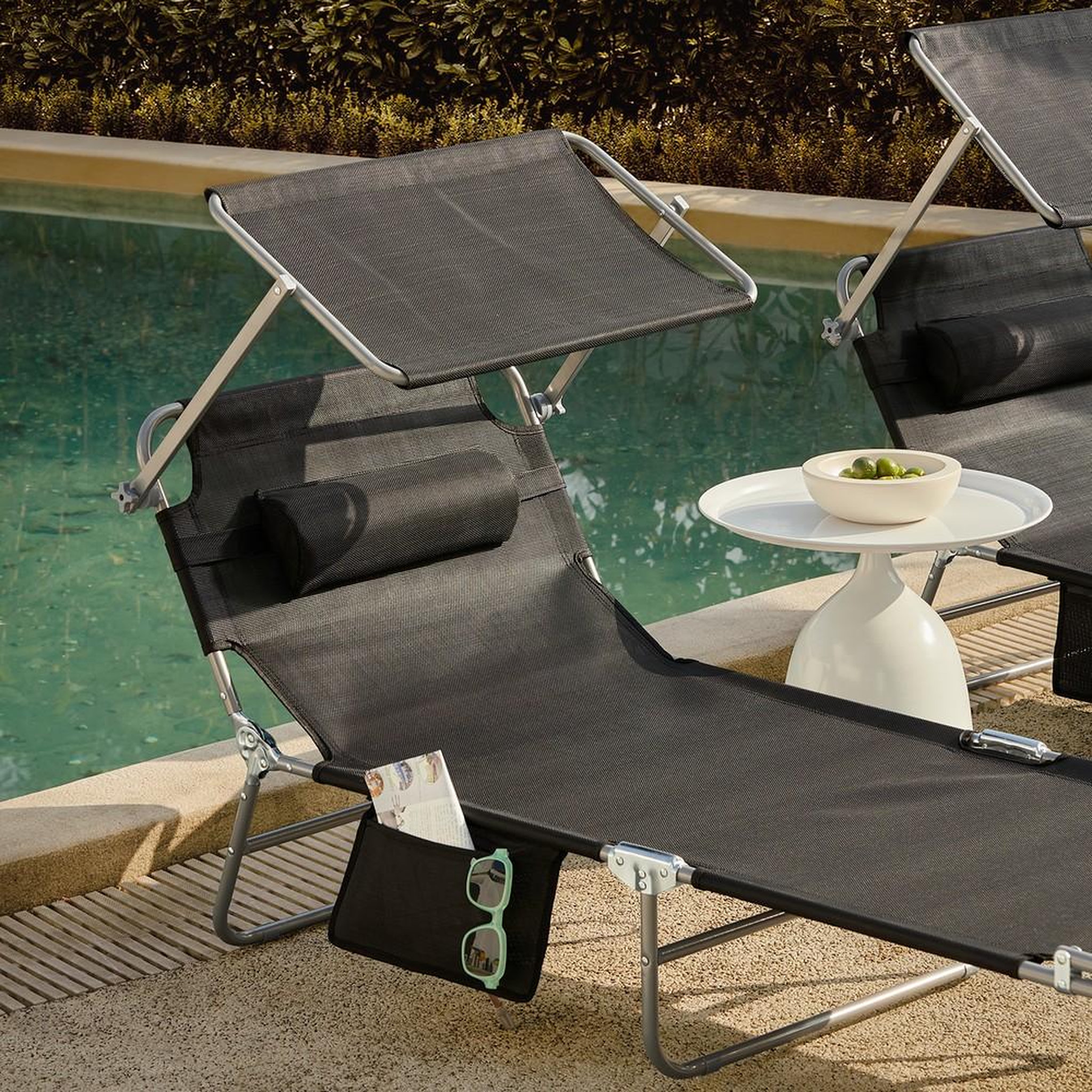 Voir la diapositive 4 : SOBUY SoBuy - Lot de 2 bains de soleil - Moderne - OGS48X2