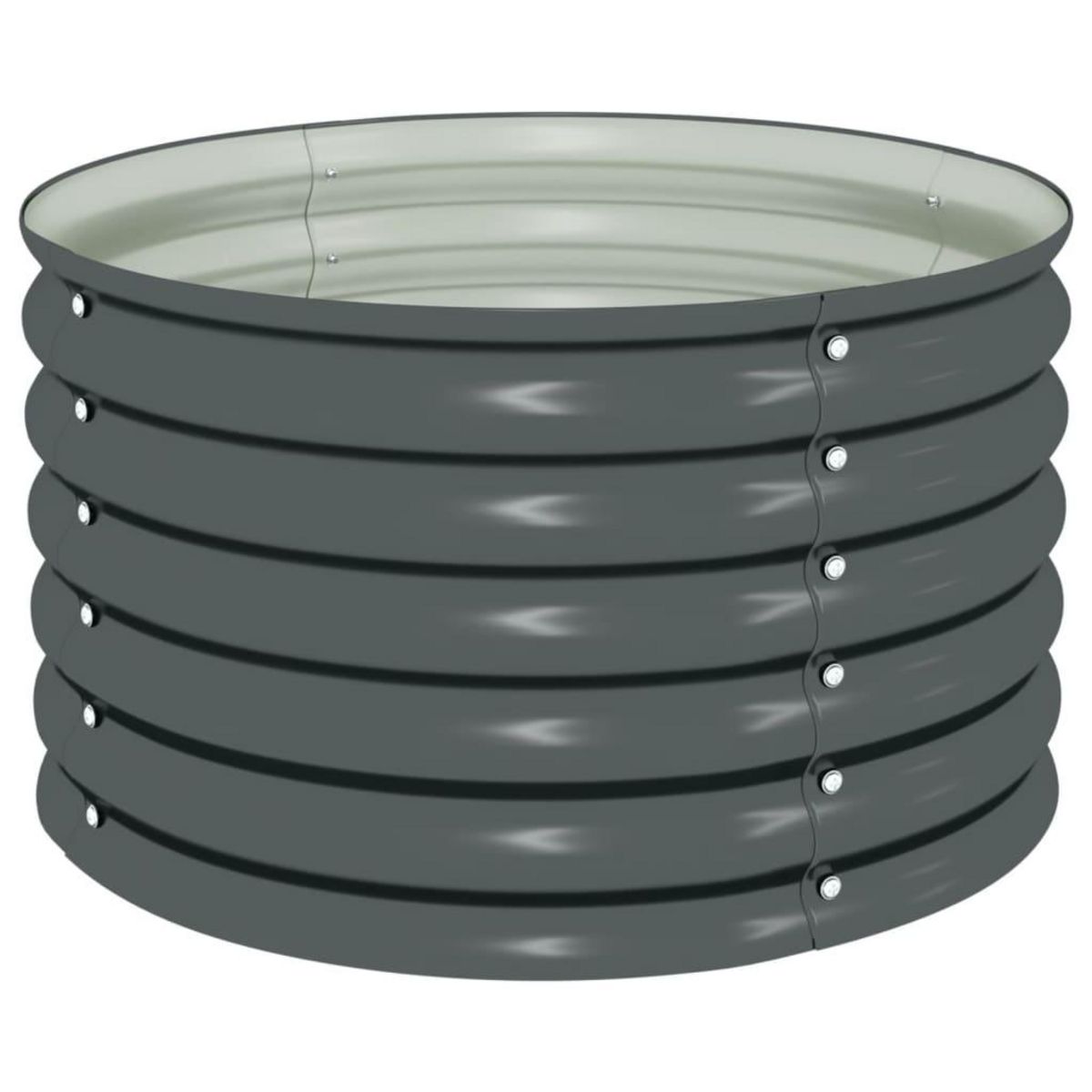 VIDAXL Lit sureleve de jardin 80x80x44 cm Acier galvanise Gris