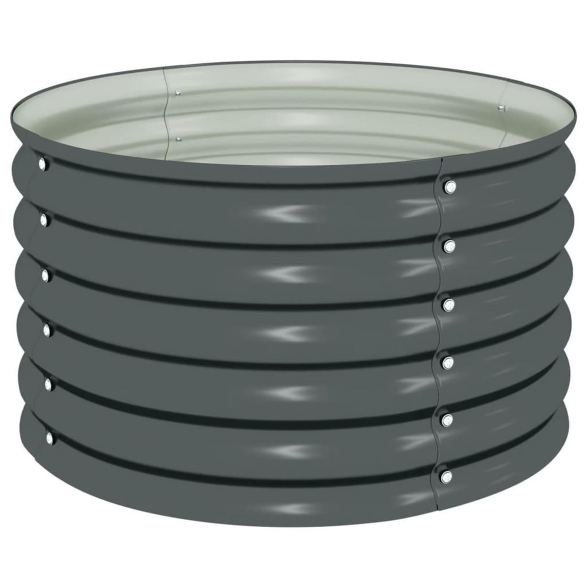 VIDAXL Lit sureleve de jardin 80x80x44 cm Acier galvanise Gris