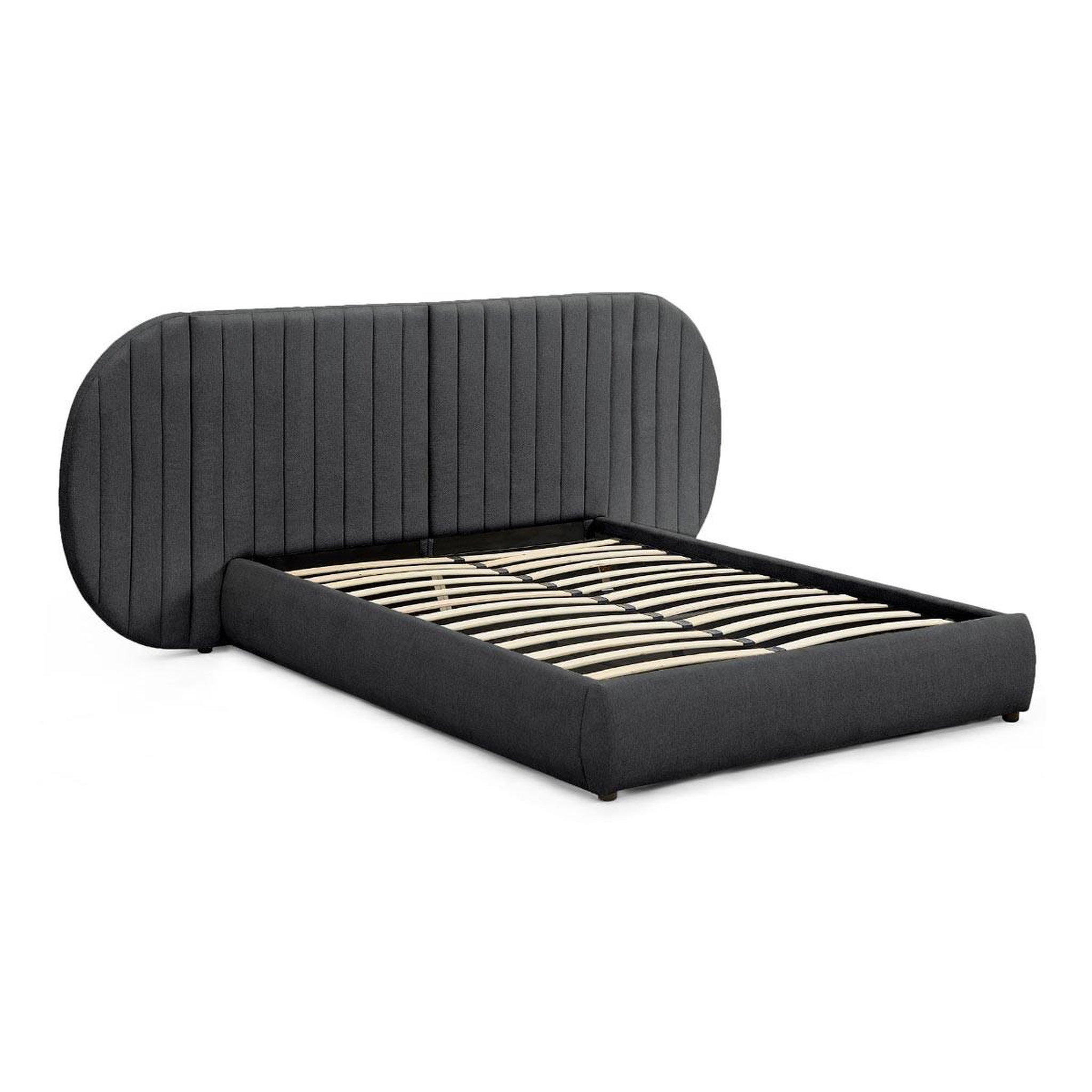 Paris Prix Lit coffre tête de lit modulable  comfy  140x200cm gris foncé