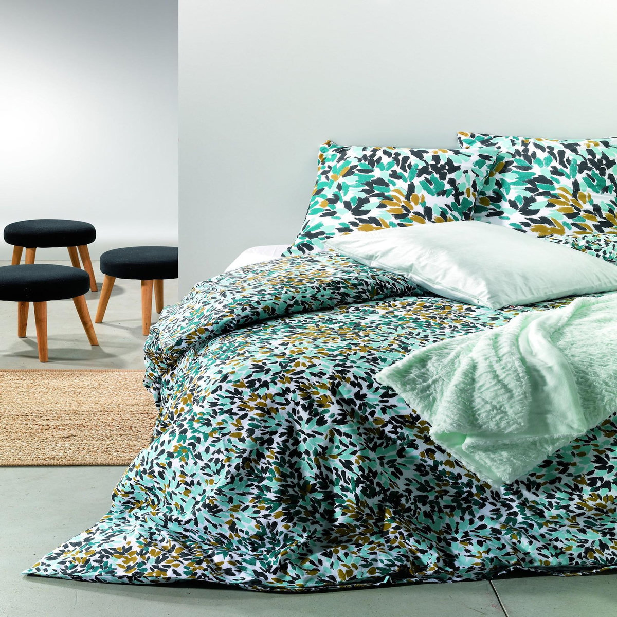 Les Ateliers du Linge Parure housse de couette 100% coton bio 57fils-telma