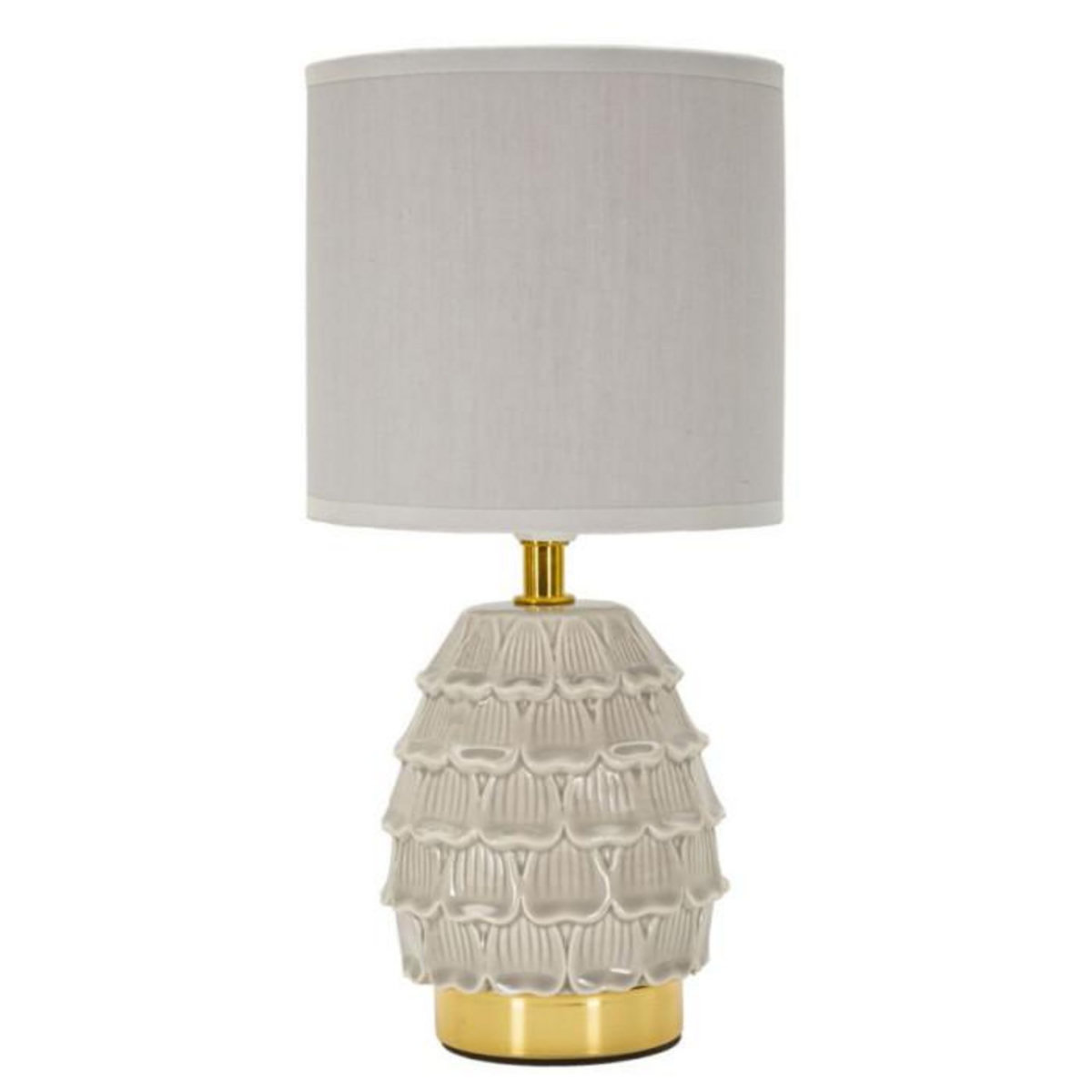 Paris Prix Lampe à Poser en Céramique  Pigny  30cm Crème