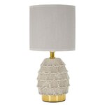 Paris Prix Lampe à Poser en Céramique  Pigny  30cm Crème