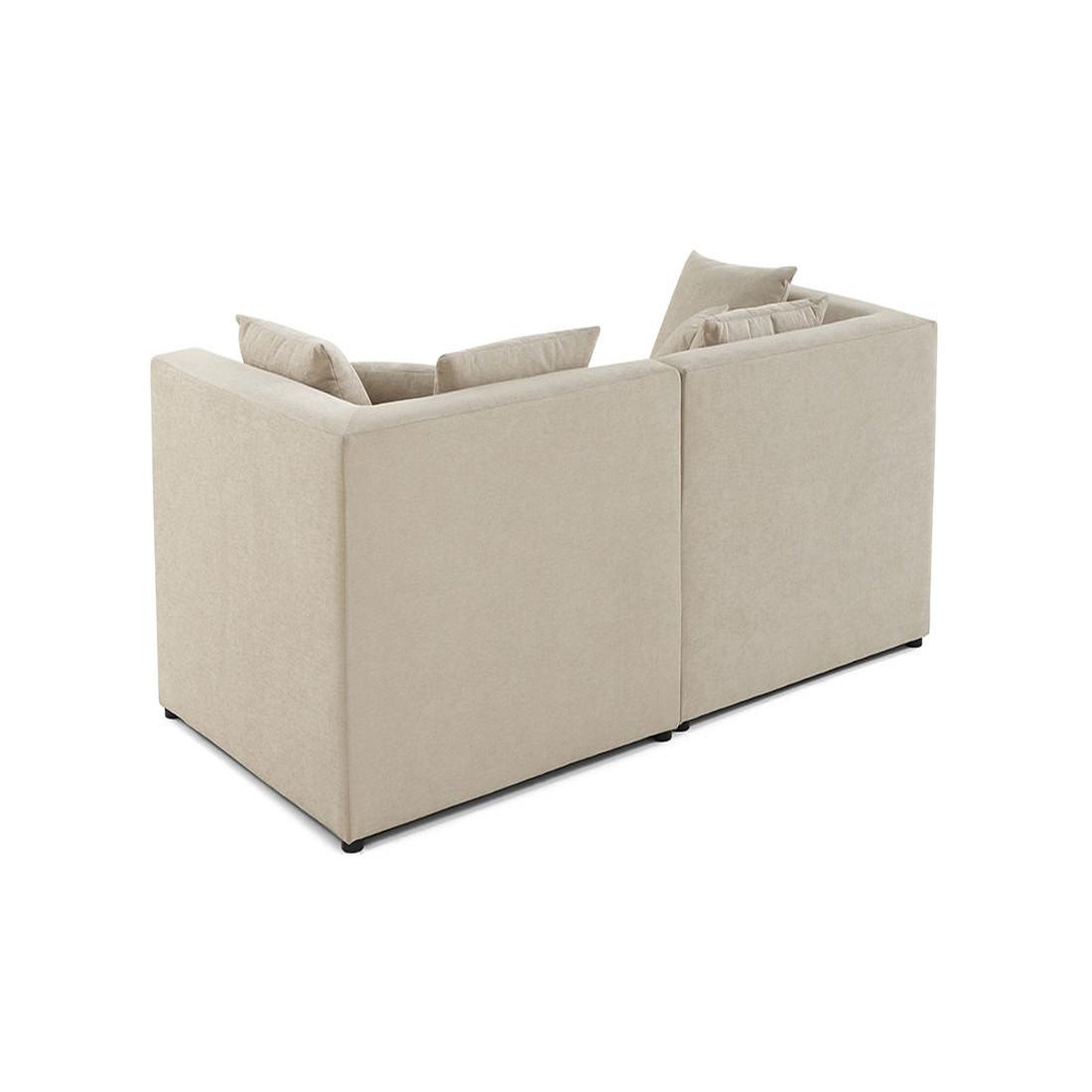 Voir la diapositive 4 : LISA DESIGN Amalfi - canapé modulable 2 places - en tissu