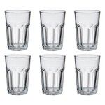 SECRET DE GOURMET Lot de 6 Gobelets en Verre  Mojito  36cl Transparent