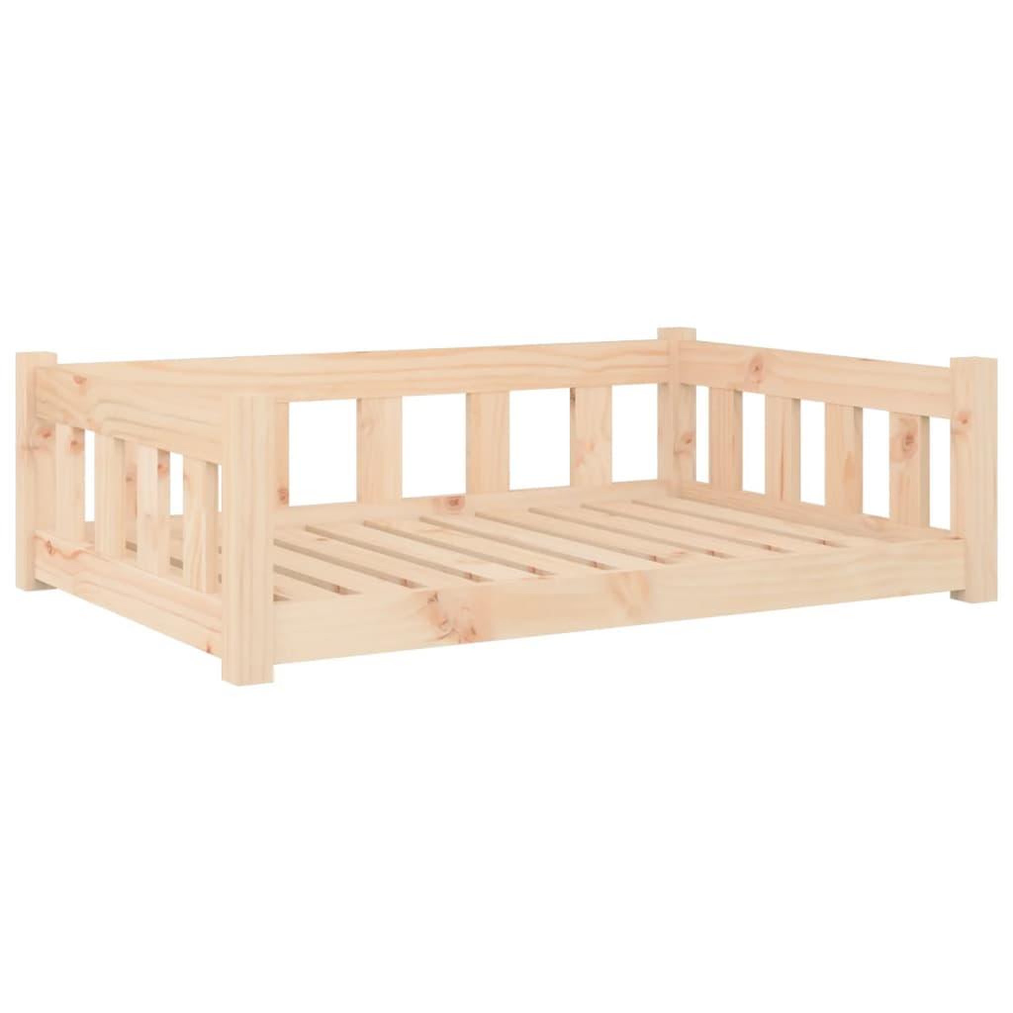 Voir la diapositive 2 : VIDAXL Lit pour chien 95,5x65,5x28 cm bois de pin solide