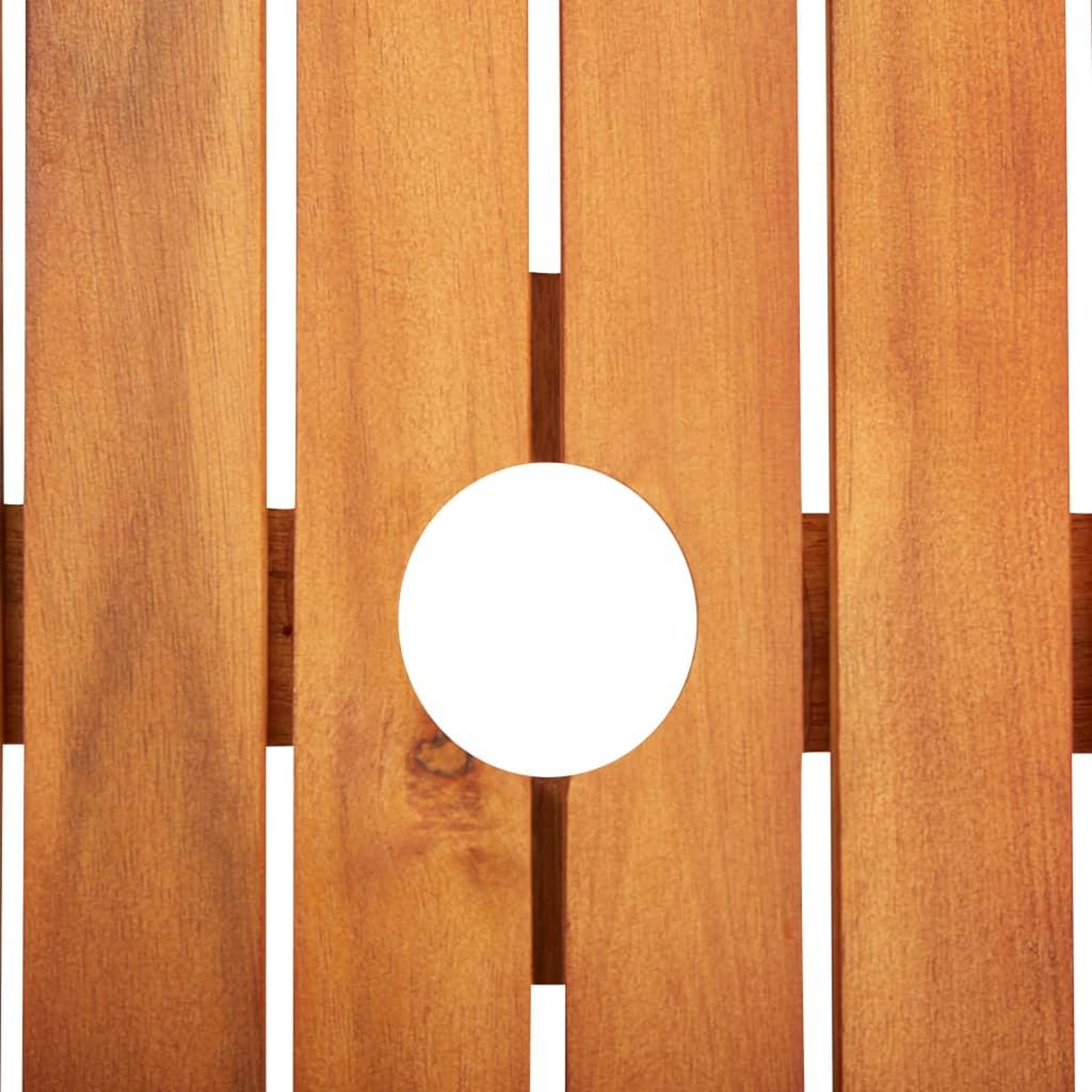Voir la diapositive 4 : VIDAXL Table de jardin 150x90x74 cm Bois d'acacia massif