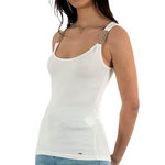 MORGAN Débardeur  Femme  organ Dua. Coloris disponibles : Blanc