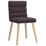 Voir la diapositive 3 : VIDAXL Chaises a manger lot de 2 marron fonce tissu