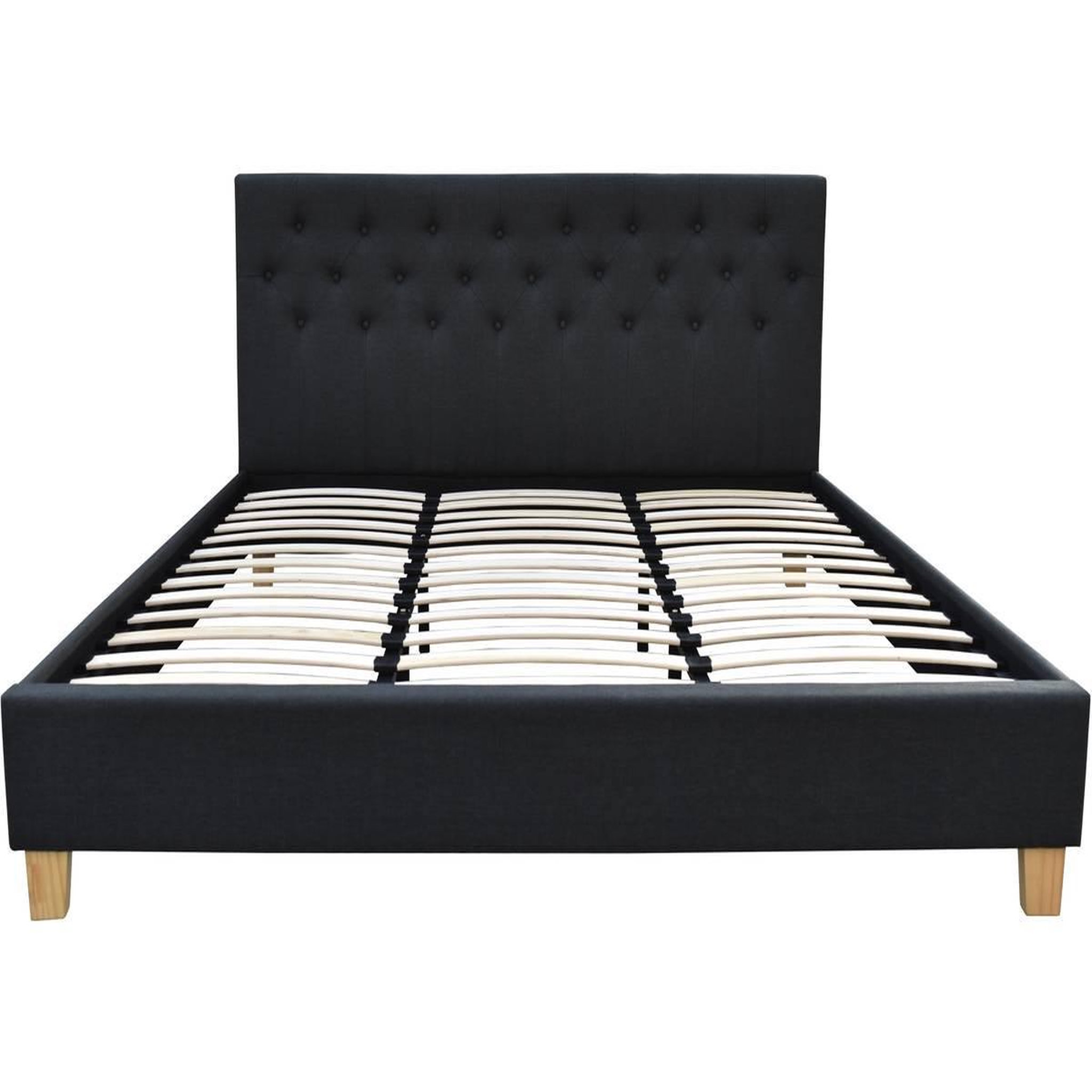 Voir la diapositive 2 : Habitat et Jardin Lit  emmy  - 180 x 200 cm - gris foncé