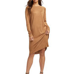 Vero Moda Robe Pull Camel Femme Vero Moda Meghan. Coloris disponibles : Marron