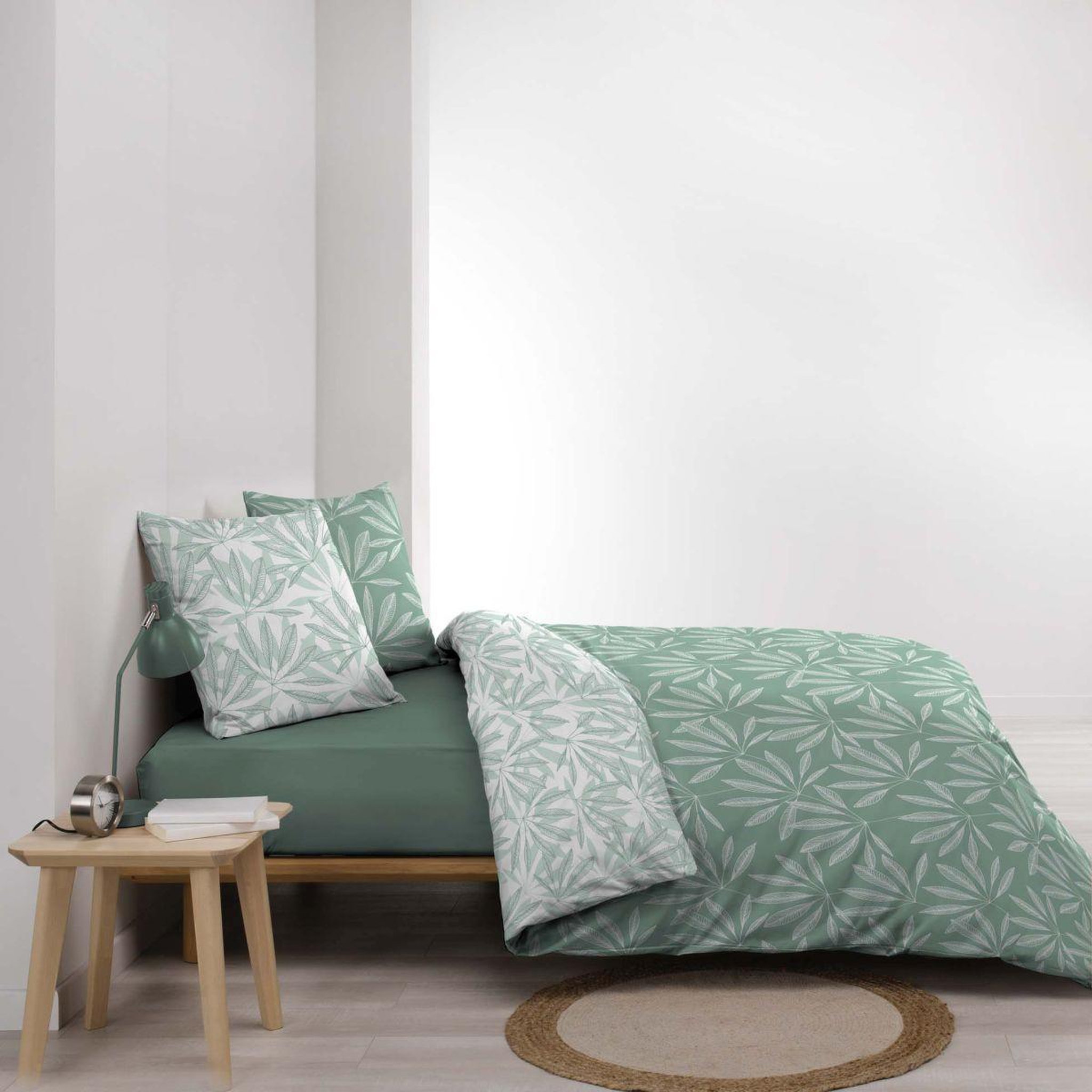 Voir la diapositive 4 : Douceur d'Intérieur Parure de lit 3 pièces  malia  260x240cm sauge