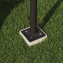 Voir la diapositive 4 : OUTSUNNY Pied pour parasol déporté à insérer dans la base d'ancrage dim. 16,5L x 16,5l x 40H cm métal galvanisé anthracite