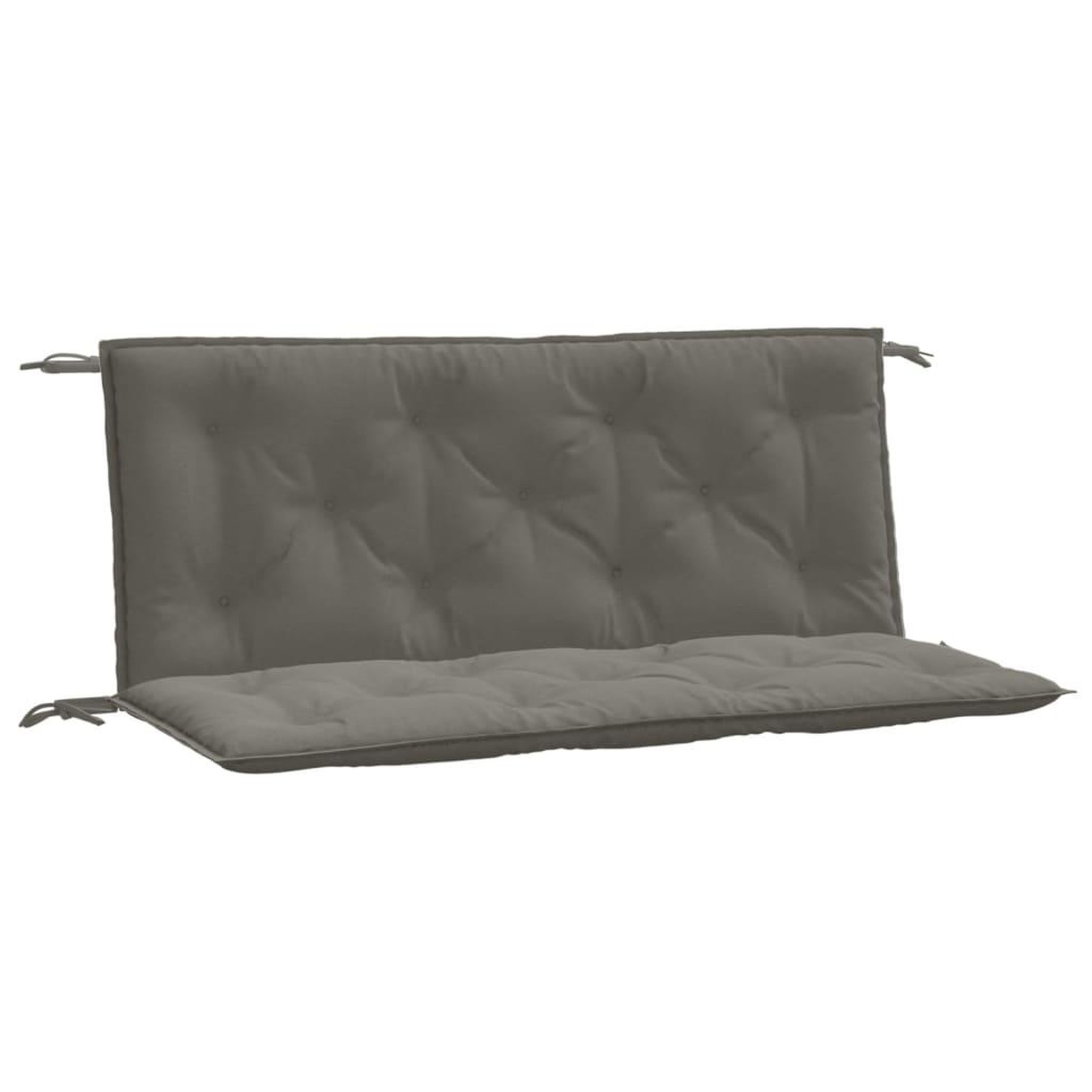 Voir la diapositive 2 : VIDAXL Coussins de banc de jardin lot de 2 gris fonce melange tissu