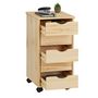 Voir la diapositive 4 : IDIMEX Caisson de bureau sur roulettes LAGOS, avec 5 tiroirs