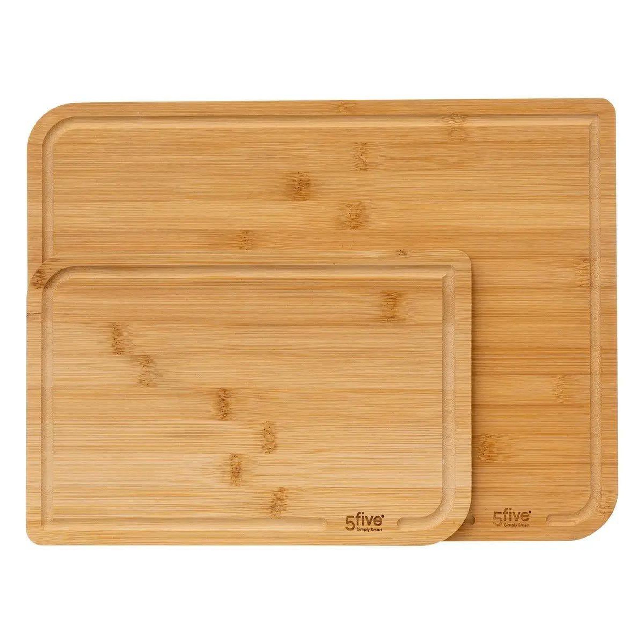 FIVE Lot de 2 planches à découper  bambou  35cm beige