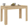 Voir la diapositive 3 : VIDAXL Table a manger Chene sonoma 120x60x76 cm Bois d'ingenierie