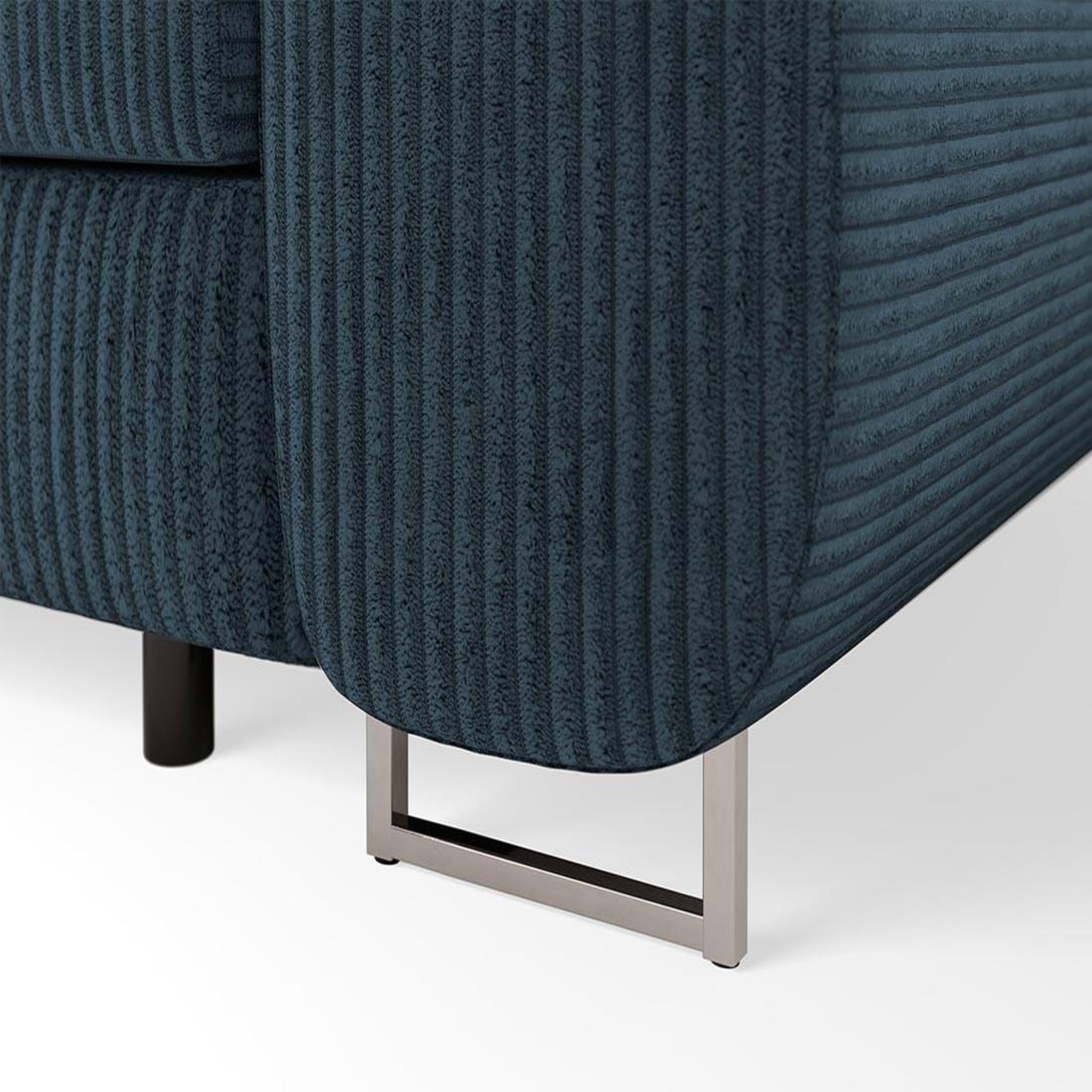 Voir la diapositive 6 : BEST MOBILIER Pablo - canapé droit 2 places avec têtières ajustables - en velours côtelé