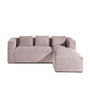 Voir la diapositive 1 : LISA DESIGN Stella - canapé d'angle - en velours côtelé - 4 places -style contemporain - droit