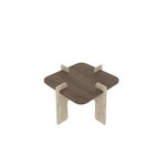 Habitat et Jardin Table basse en bois  Poalla  - 90 x 90 x 35 cm - Marron