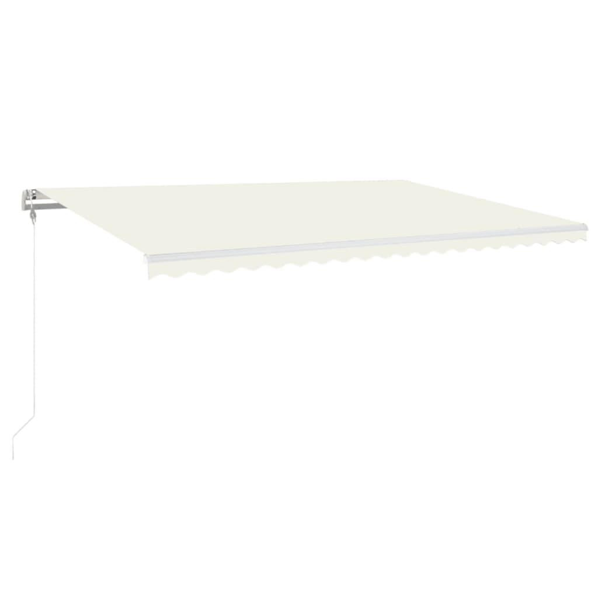 Voir la diapositive 2 : VIDAXL Auvent automatique avec capteur de vent et LED 500x300 cm Creme