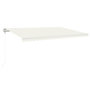 Voir la diapositive 2 : VIDAXL Auvent automatique avec capteur de vent et LED 500x300 cm Creme