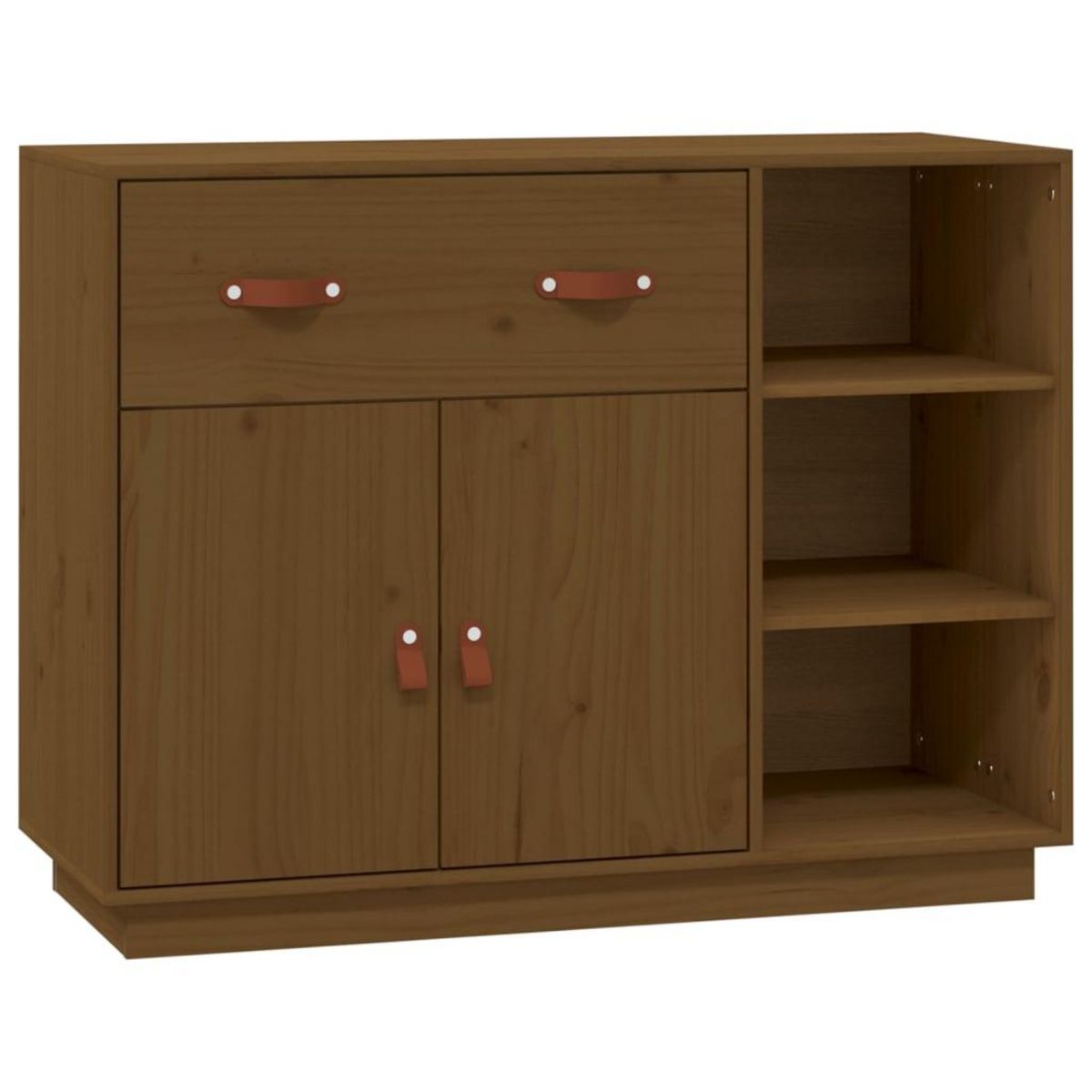 VIDAXL Buffet Marron miel 98,5x40x75 cm Bois massif de pin