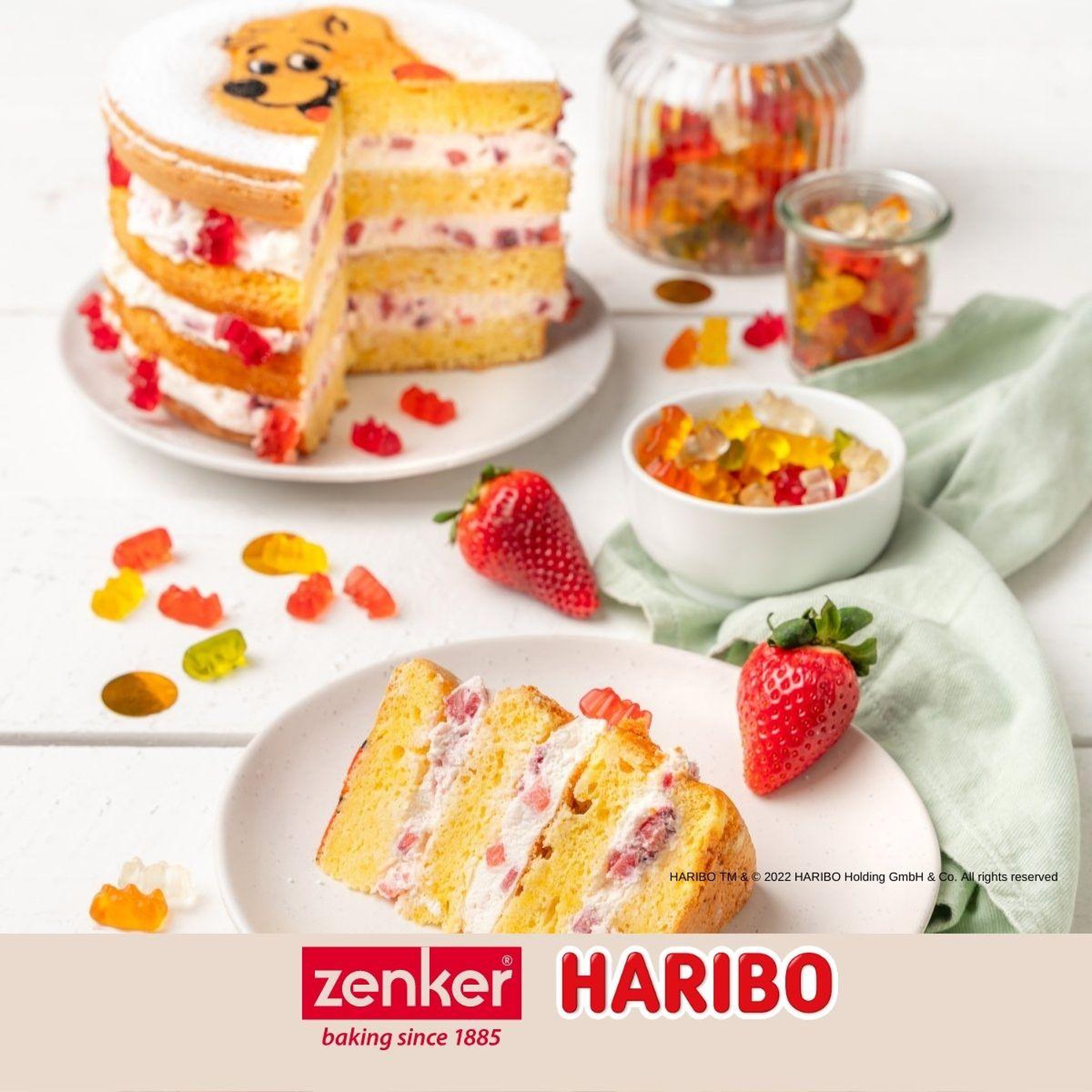 Voir la diapositive 6 : ZENKER Moule à manqué à charnière 18 cm avec emporte-pièce zenker haribo