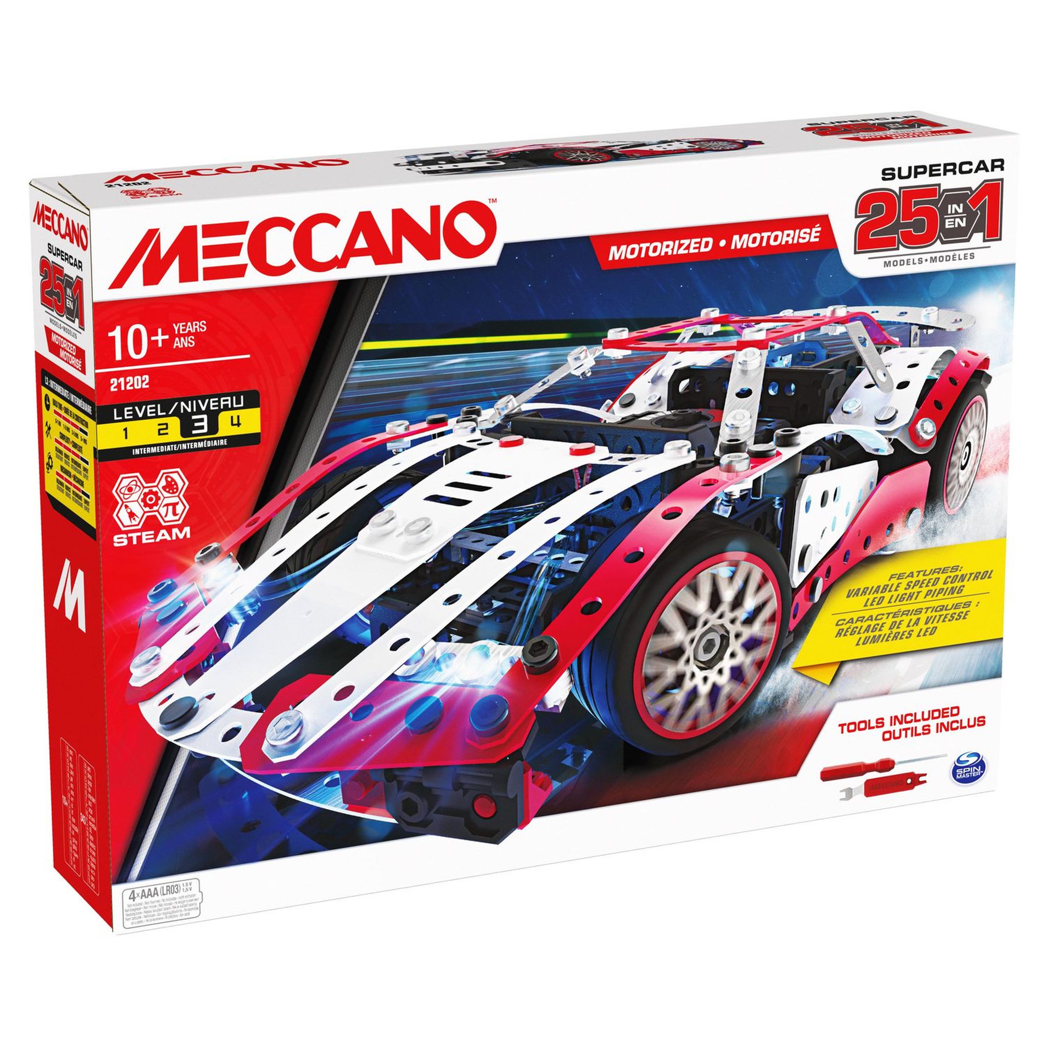 SPIN MASTER Supercar - 25 modèles motorisés Meccano