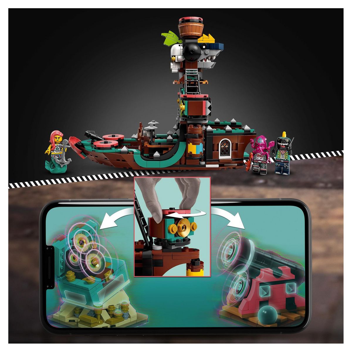 LEGO VIDIYO 43114 - Punk Pirate Ship BeatBox Music Video Maker dès 8 ans