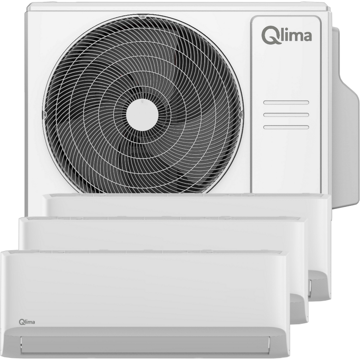 QLIMA Unité extérieure pour multisplit - climatiseur multi air prêt à poser  - blanc - Modèle SCM52 MULTI