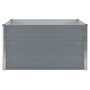 Voir la diapositive 3 : VIDAXL Jardiniere 100 x 100 x 45 cm Acier galvanise Gris