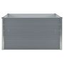 Voir la diapositive 3 : VIDAXL Jardiniere 100 x 100 x 45 cm Acier galvanise Gris
