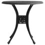 Voir la diapositive 2 : VIDAXL Table de jardin Noir 78x78x72 cm Aluminium coule