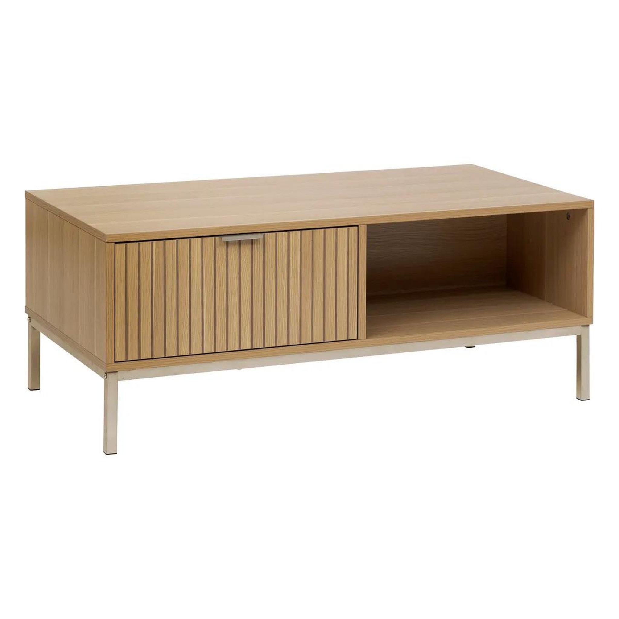 FIVE Table basse avec tiroir  tasso  100cm naturel