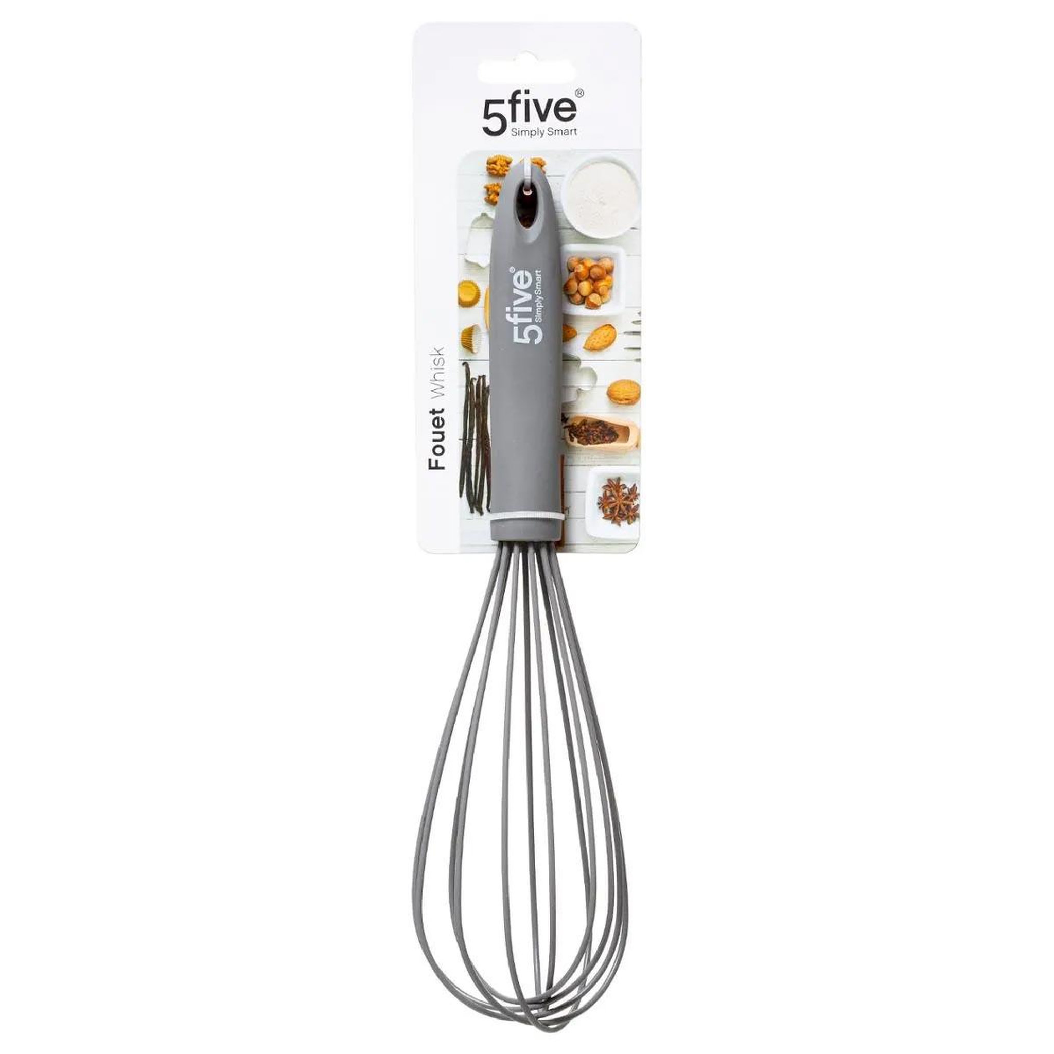 Voir la diapositive 2 : FIVE Fouet de cuisine silicone  silitop  29cm gris