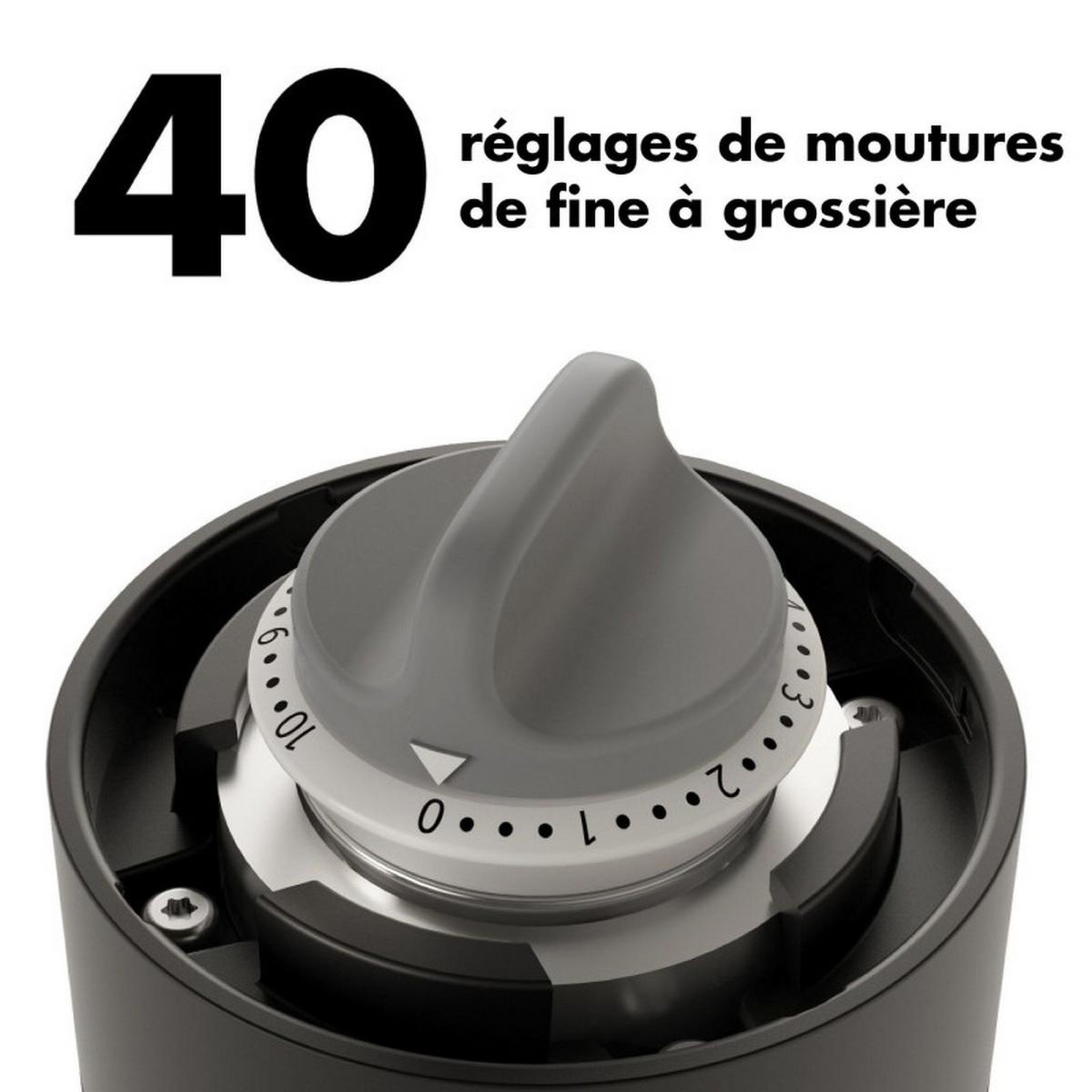 Voir la diapositive 3 : OXO Moulin à café manuel 40g noir - ox11303600