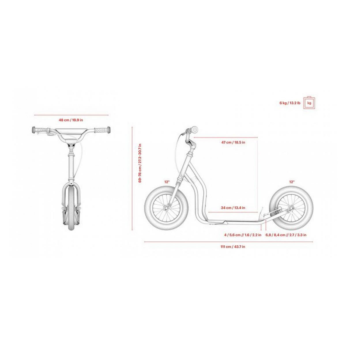 Yedoo Scooter Junior Mau Bleu Yedoo Emoji