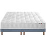 Voir la diapositive 1 : IDLITERIE Ensemble literie : matelas à ressorts ODYSSEE et mémoire de forme avec sommier - Qualité française